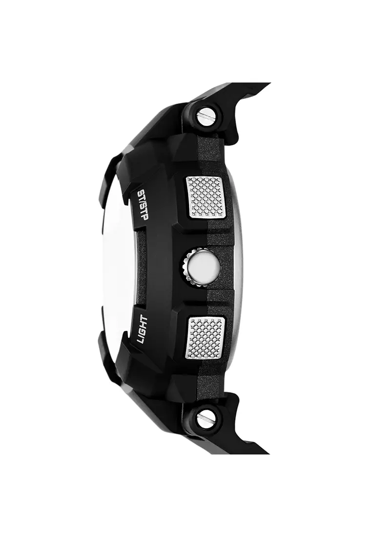 Brynwood Black Rubber Strap Analog-Digital Watch SKC-SR2152