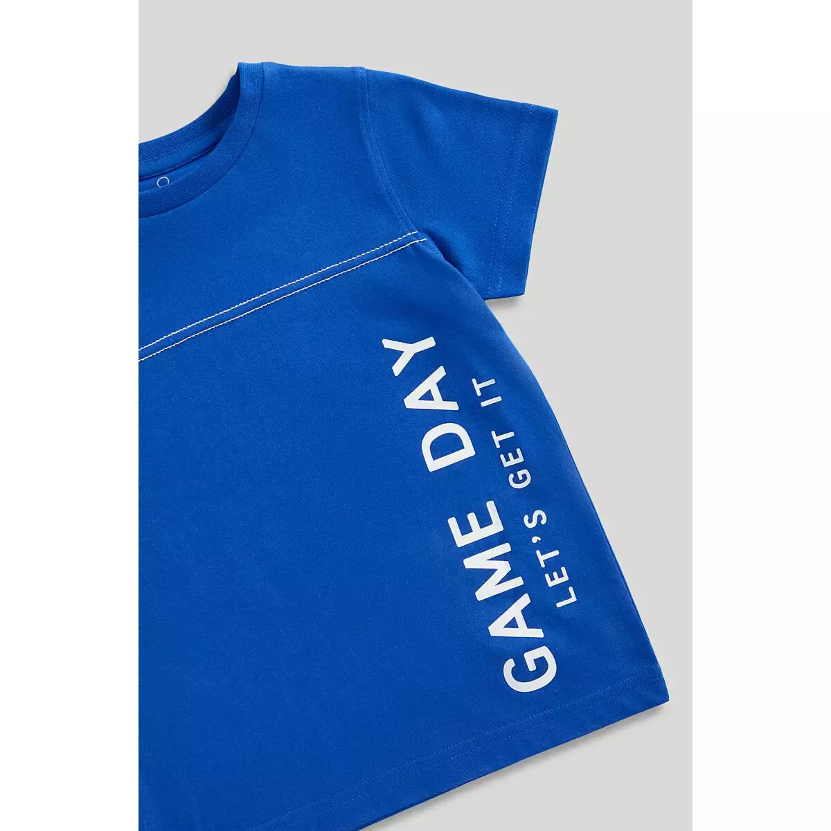 Mothercare Blue Shorts and T-Shirt Set - Set Baju Anak Laki-laki (Biru)