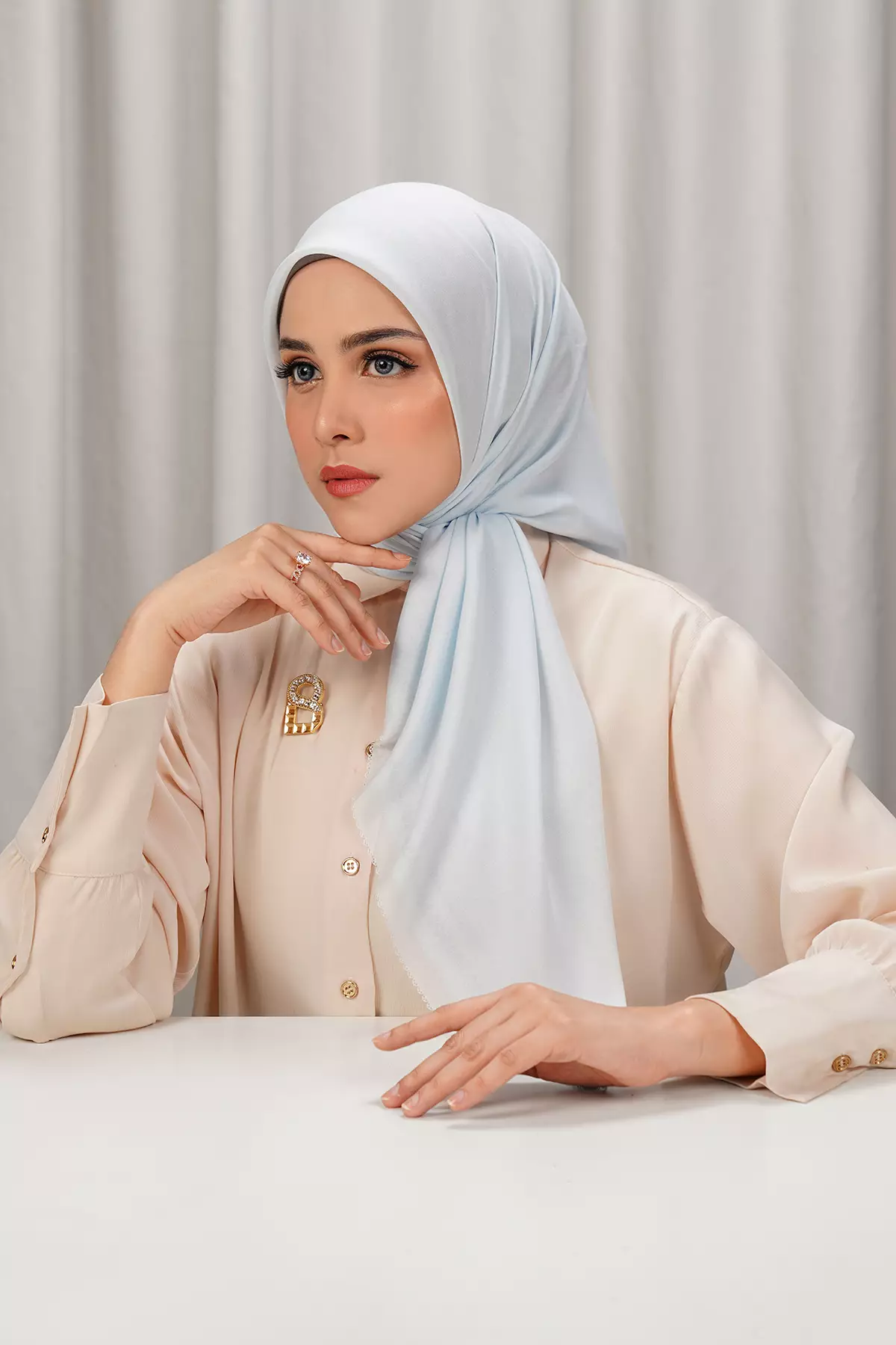 Today's Scarf - Bright White