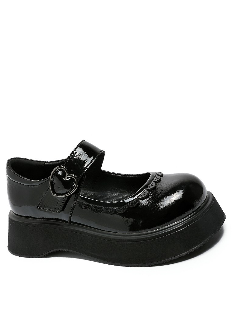 Lace Leather Mary Jane Shoes MZ20367