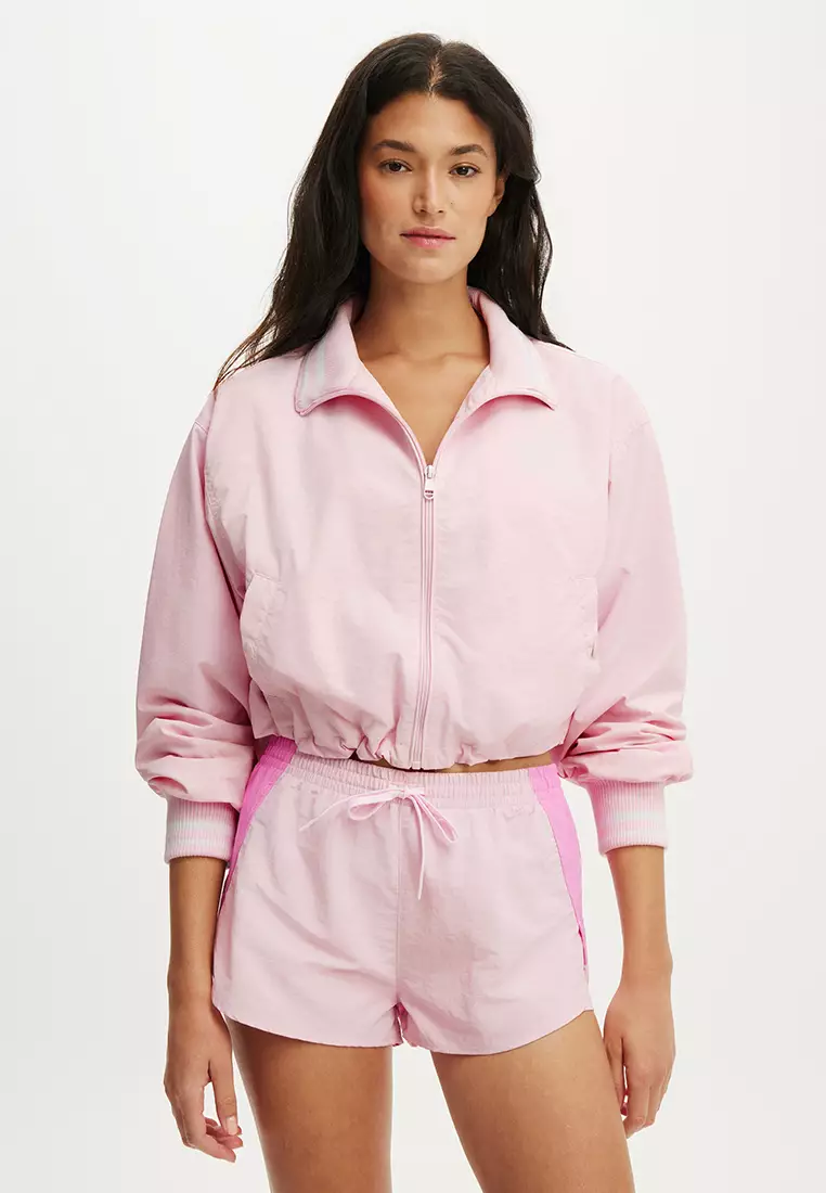 Woven Dolphin Hem Micro Shorts