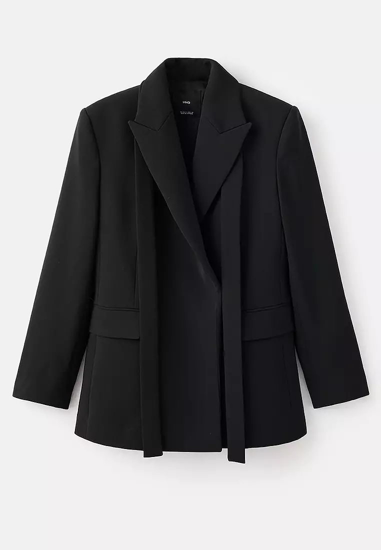 Suit Jacket With Scarf