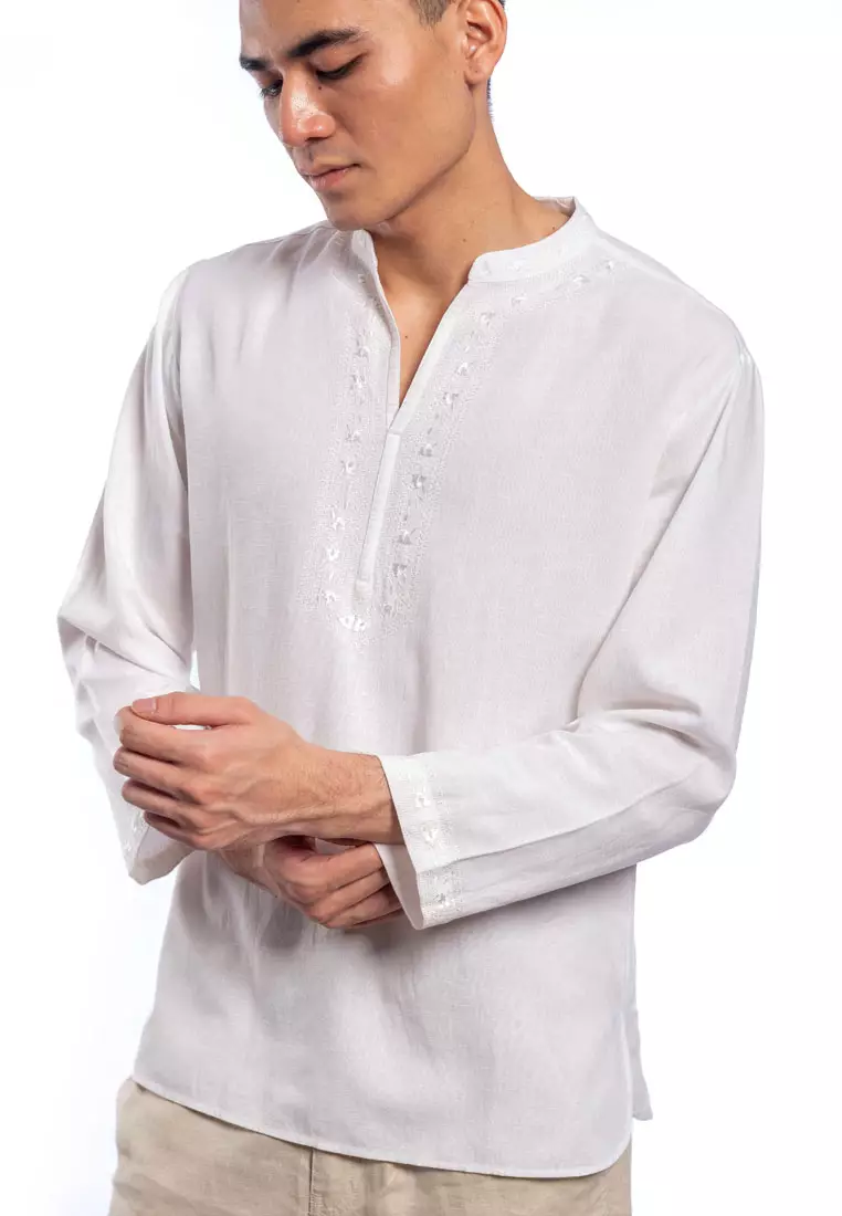 Buy East India Company Rohan Emroidered Linen Shirt Online | ZALORA Malaysia