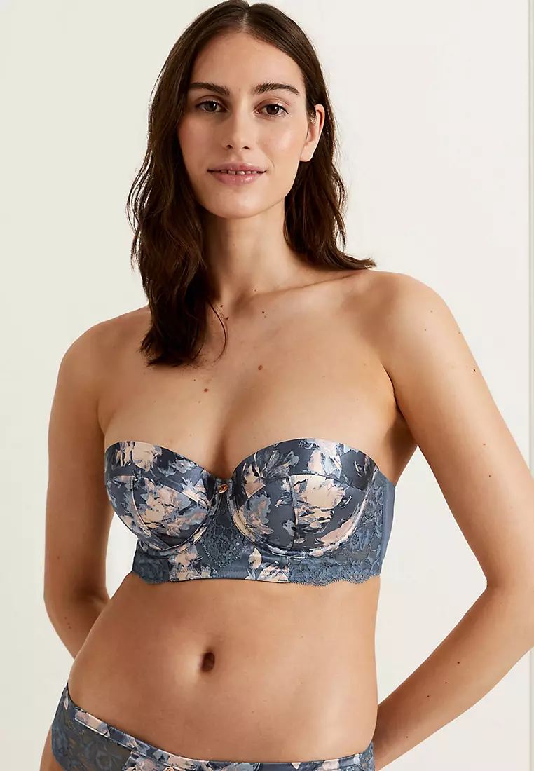 Jual Marks & Spencer Lunaria Silk Wired Multiway Balcony Bra