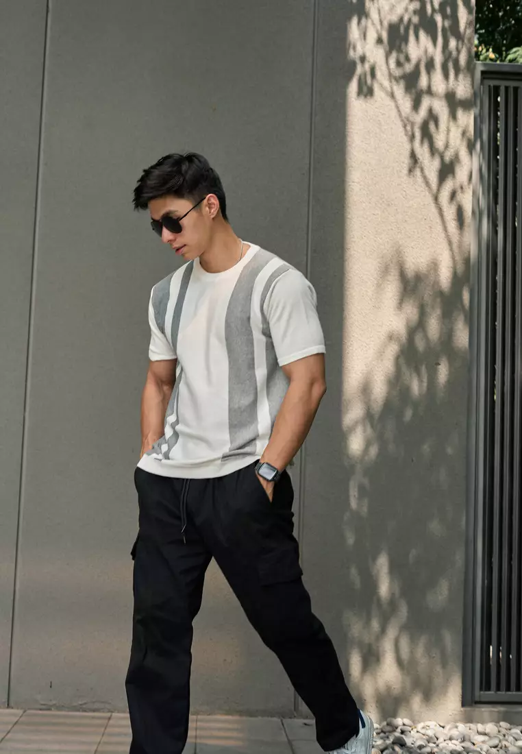 Kale Henry Bw Grey / Kaos rajut premium berbahan dasar cotton wool / Knitwear Pria