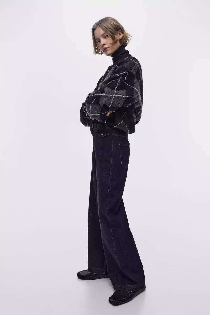 Wide High Jeans
