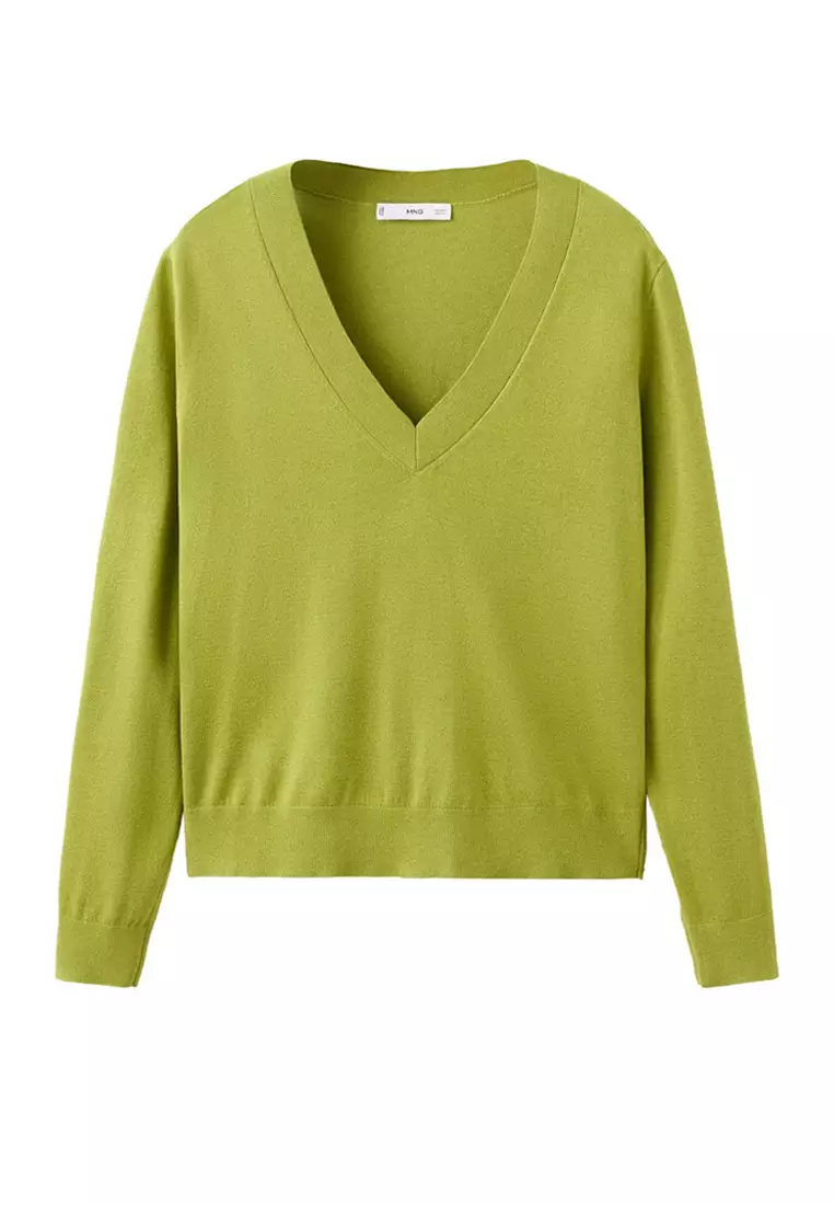 V-Neck Knit Sweater