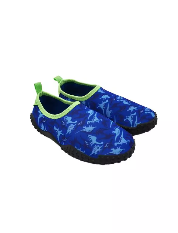 Toddler Water Play Aqua Beach Shoes, Blue/Dino, 2 - 8 Years Old