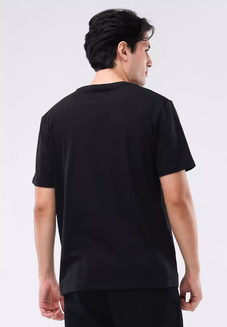 Round Neck Streaky Short Sleeves