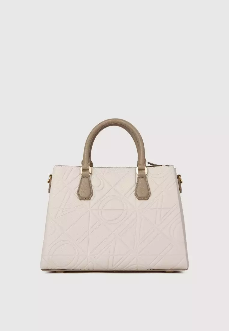 Camilla Satchel Bag 2 Chalk