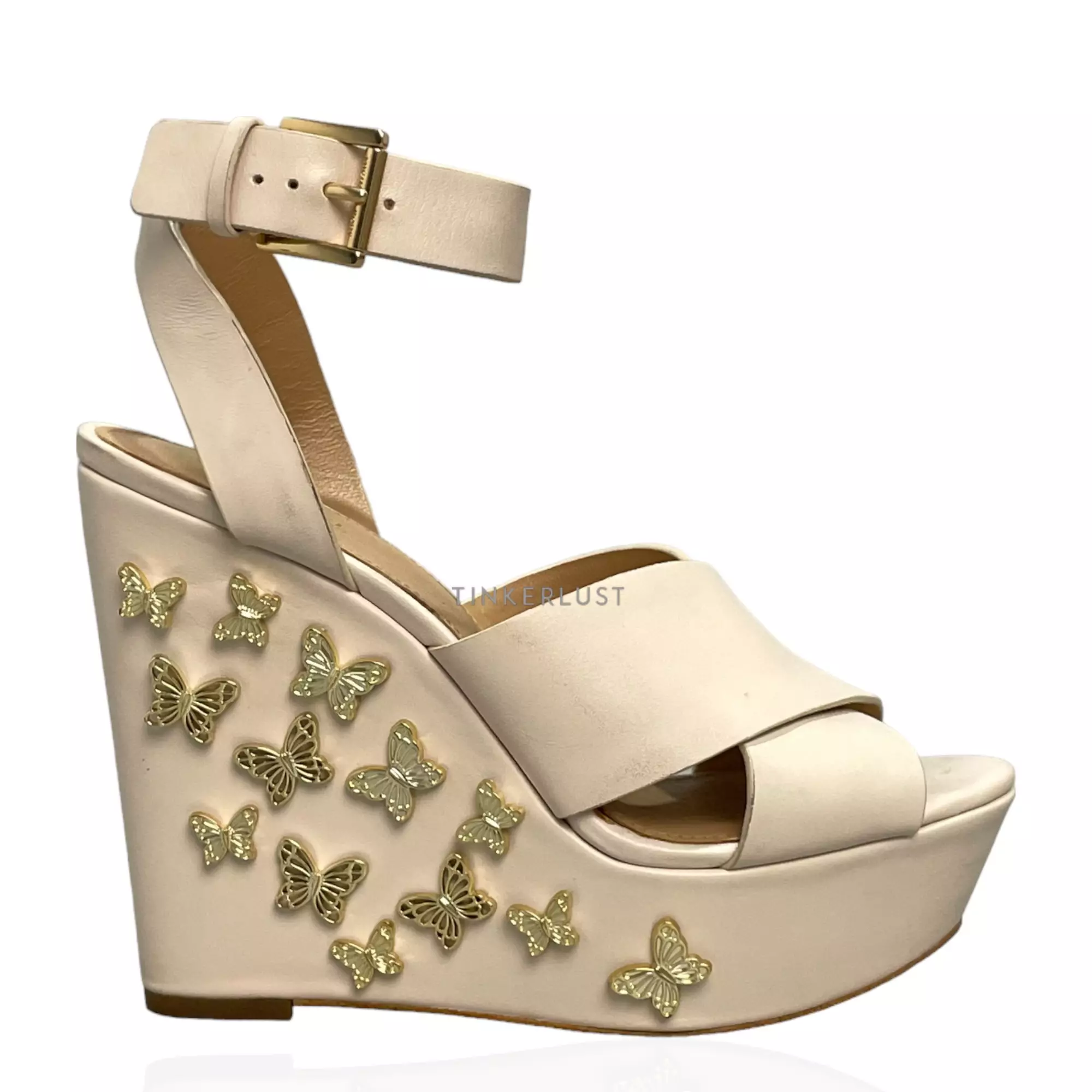 michael kors butterfly wedges