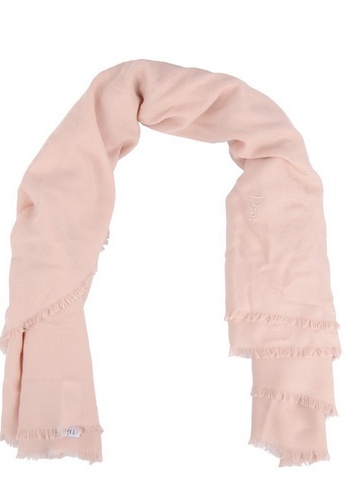 Buy Dior Christian Dior Logo Printed Scarf in Pink 2023 Online | ZALORA  Singapore