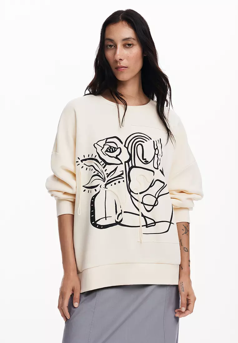 Buy Desigual Desigual Woman Desigual heart sweatshirt. 2026 Online
