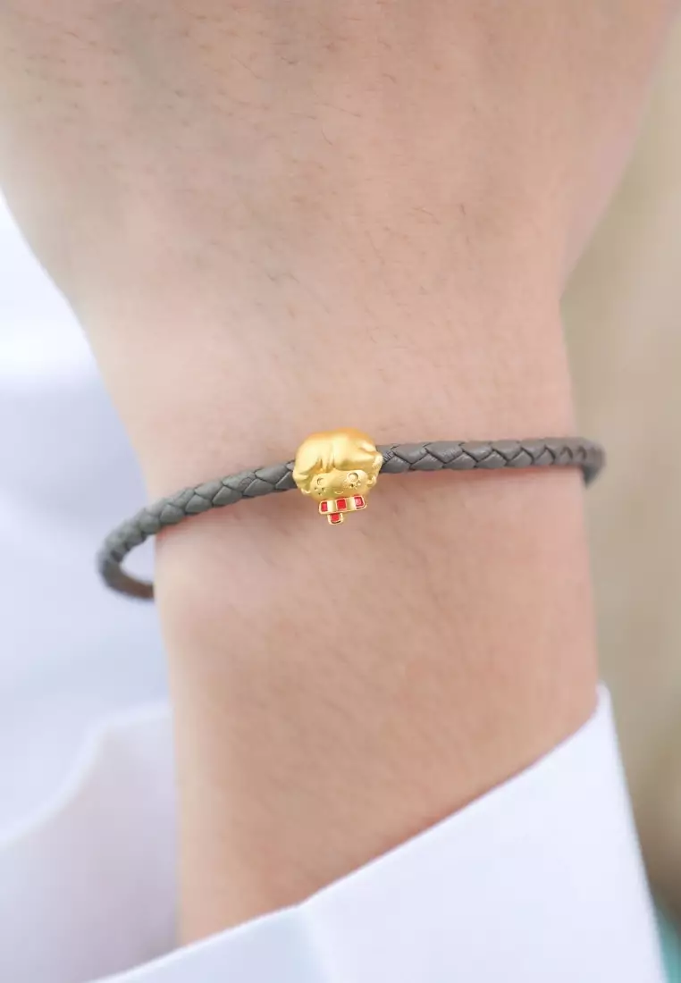 999 Gold Harry Potter Ron Weasley Charm for Women & Men 92748C [Bracelet not included]
