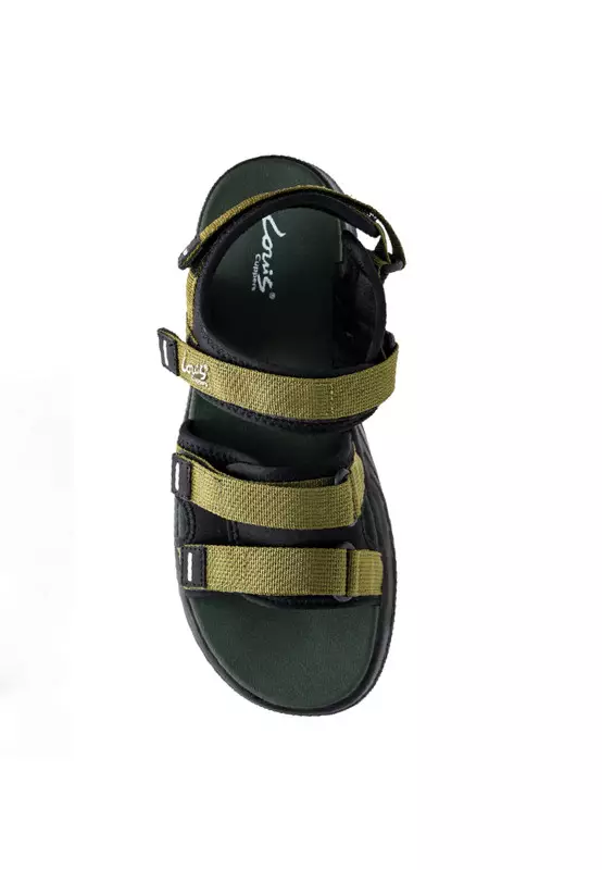 Men Slip On Faux Leather Classic Casual Sandals - 250141256