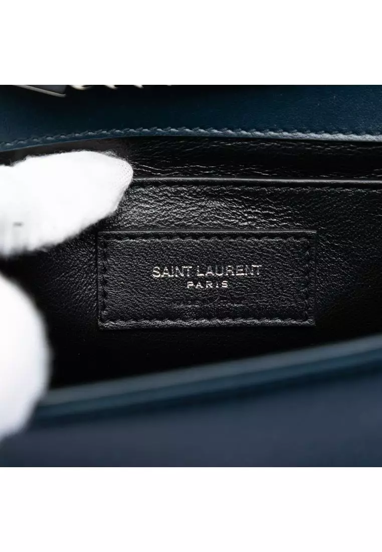 Pre-Loved Saint Laurent Small Satin Monogram Kate Tassel Crossbody