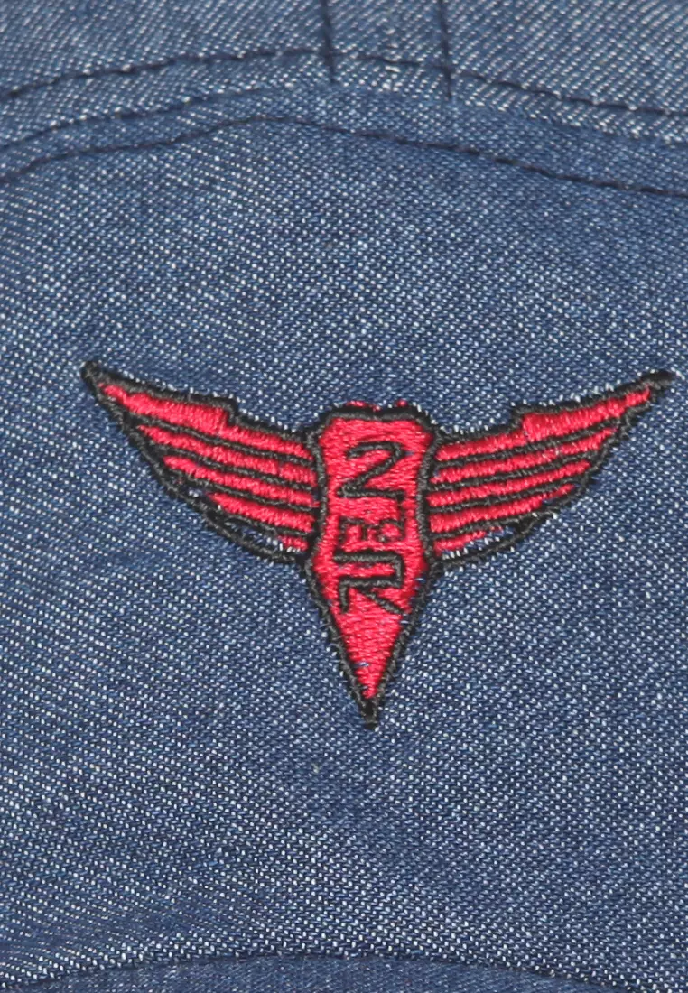 Topi Baseball Korean Style Blue Grey