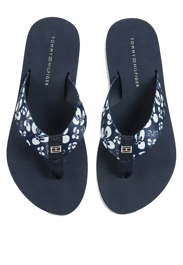 tommy hilfiger beach slides women's