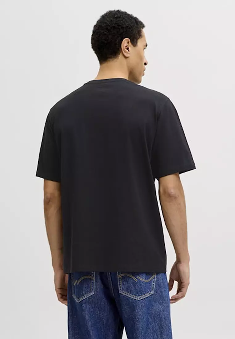 Short Sleeve Denim Crew Neck Tee