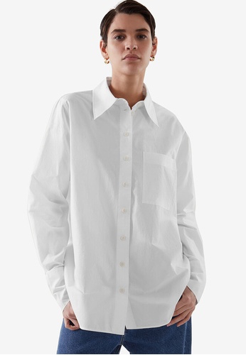 COS Oversized Long Sleeves Shirt | ZALORA Philippines