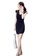 Sunnydaysweety black Korean Style Sexy V-Neck Mesh Stitching Wrap Hip One Piece Dress A2102238 ABB19AA65C722AGS_1