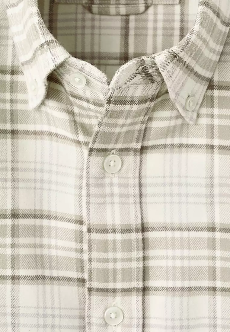 Regular-Fit Check Flannel Shirt