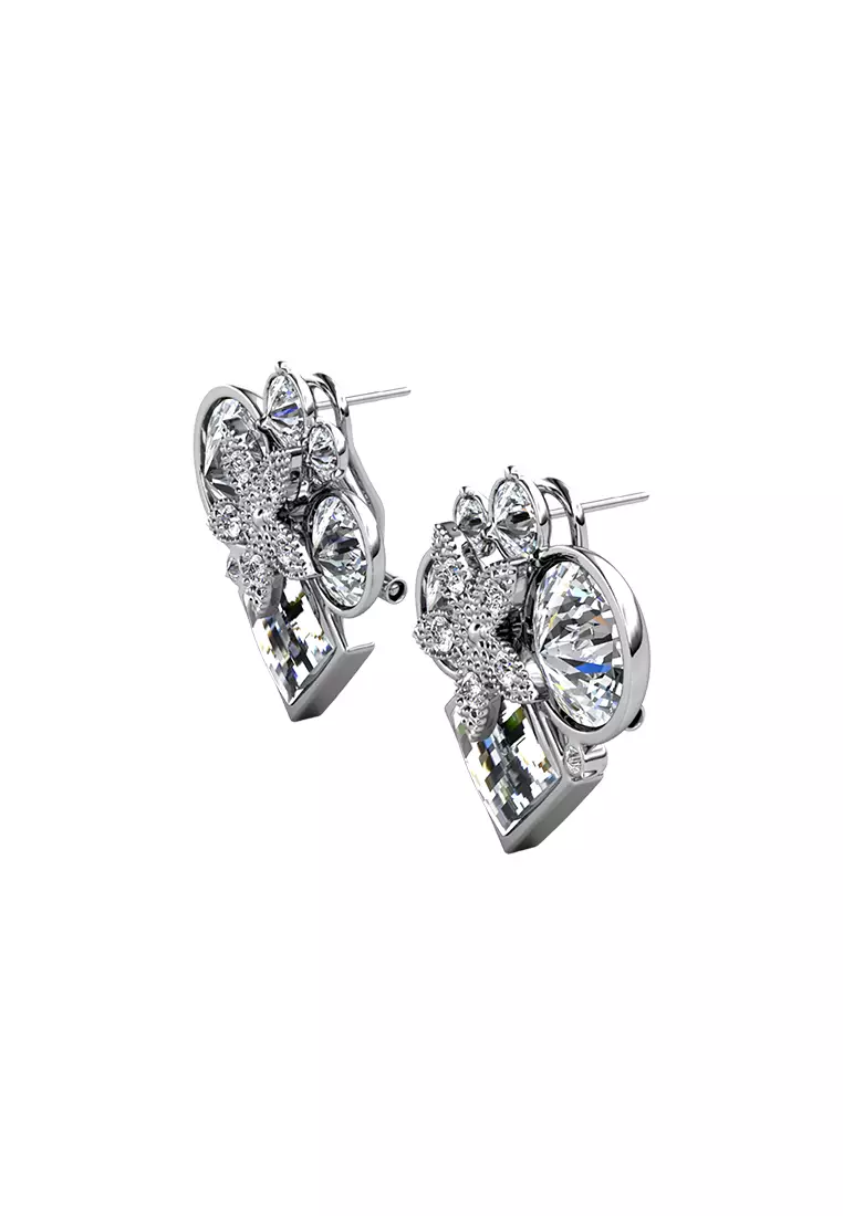 Myriad Belle Earring WG - Anting Crystal Luvea Collection by Her Jewellery