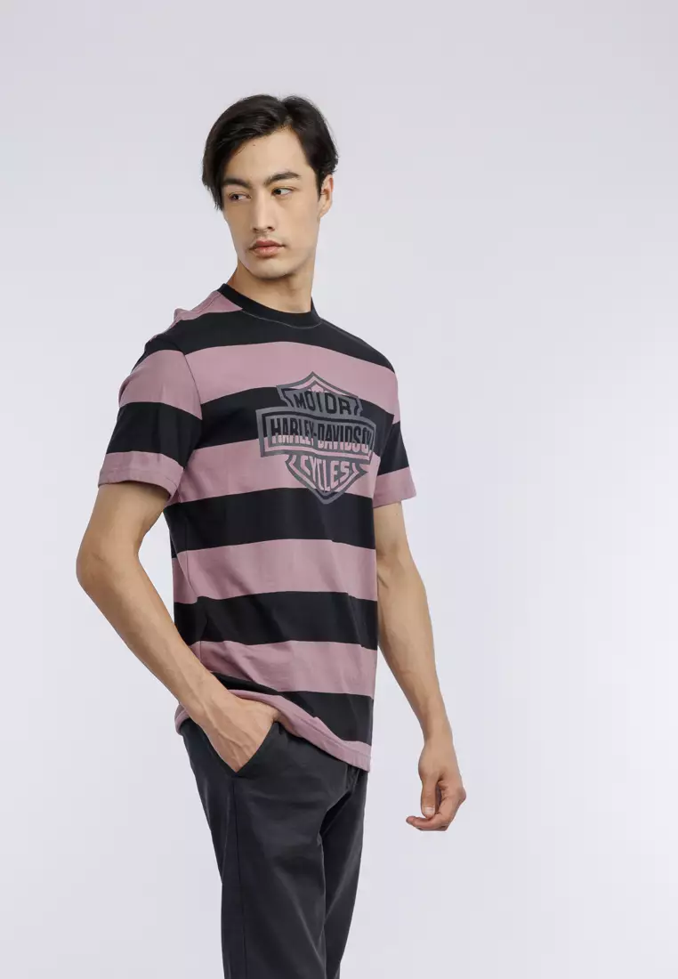 Harley-Davidson Bar & Shield Striped Tee