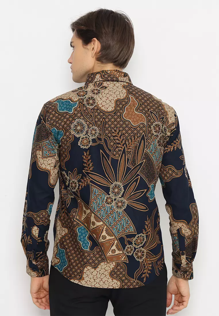 Kemeja Batik Slimfit Sutawijaya - Navy