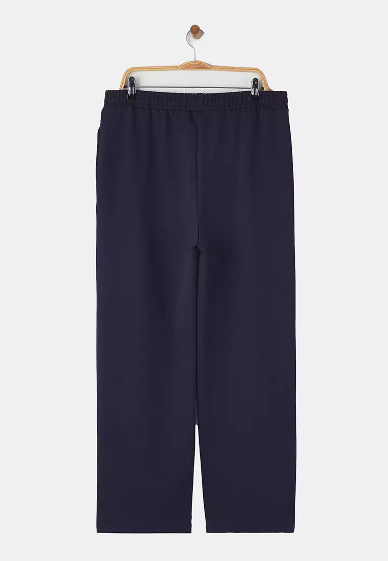 Plus Size Wide Leg Knitted Thin Sweatpants