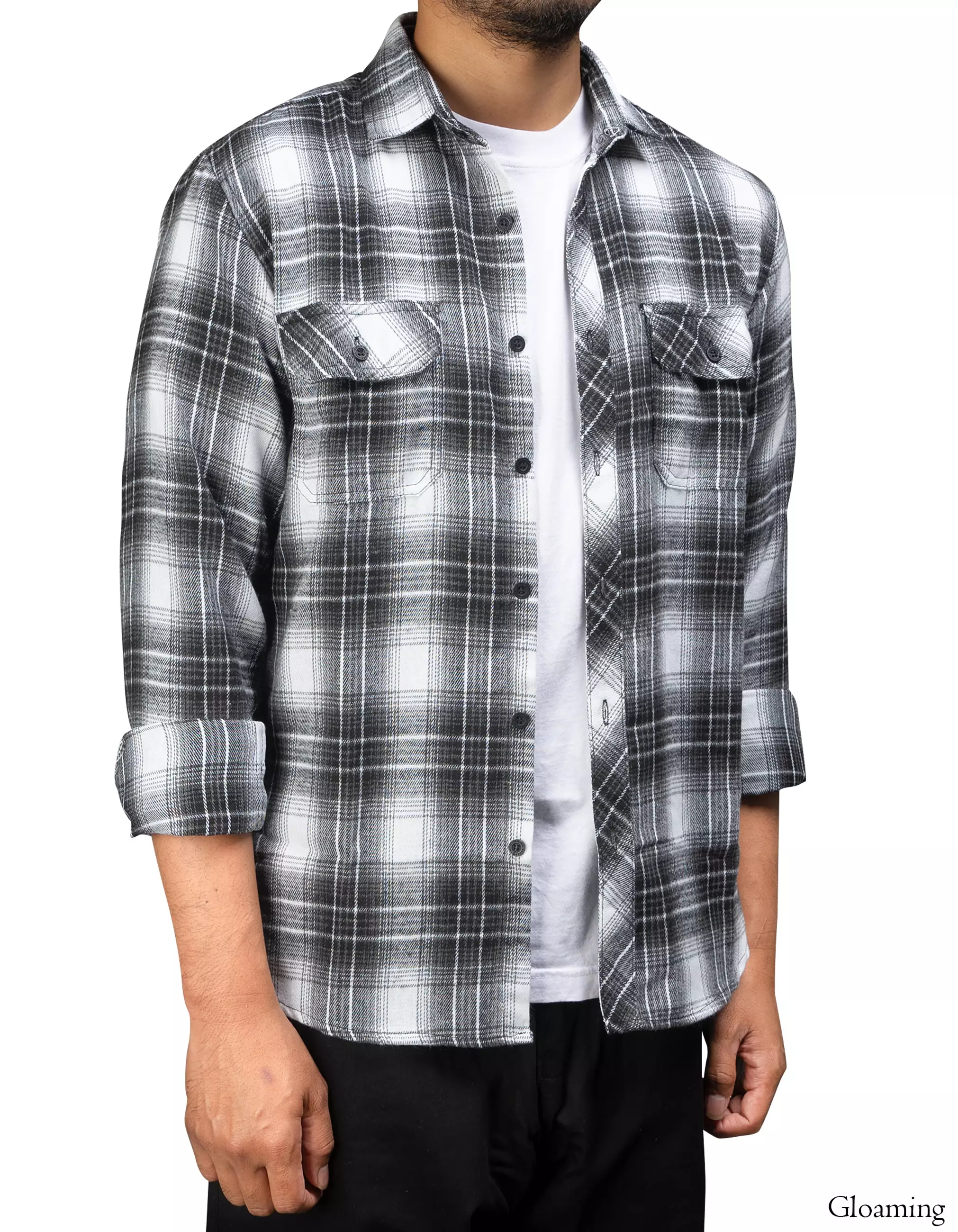 Gloaming Kemeja Flanel Veterano Panjang Floras Pria