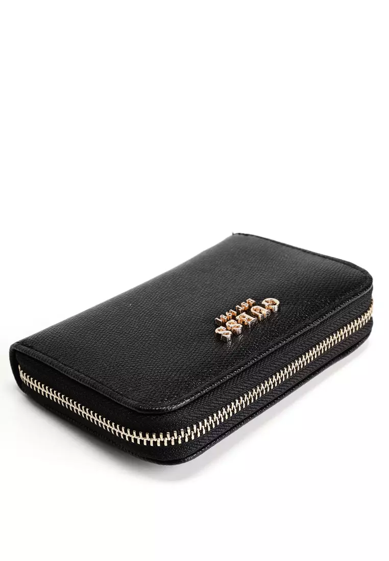 Amorette Signature Logo Medium Zip Around Wallet