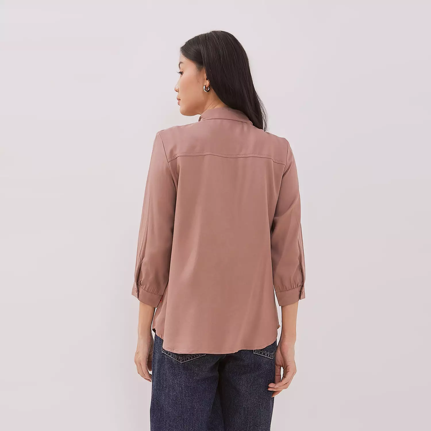 DUST Kemeja Tyanna Dusty Pink Comfease (D.13188)