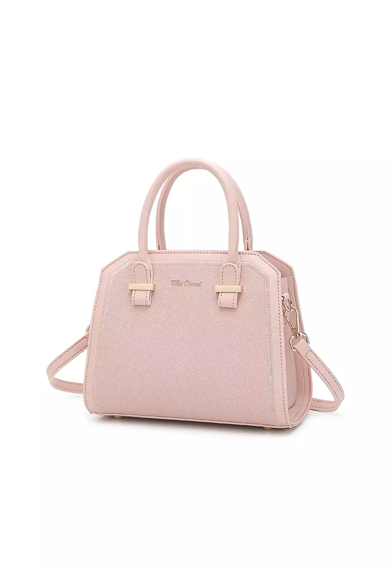 Women's Top Handle Bag / Sling Bag / Crossbody Bag / Shoulder Bag (手拿袋 / 斜孭袋 / 單肩包) - 粉紅色