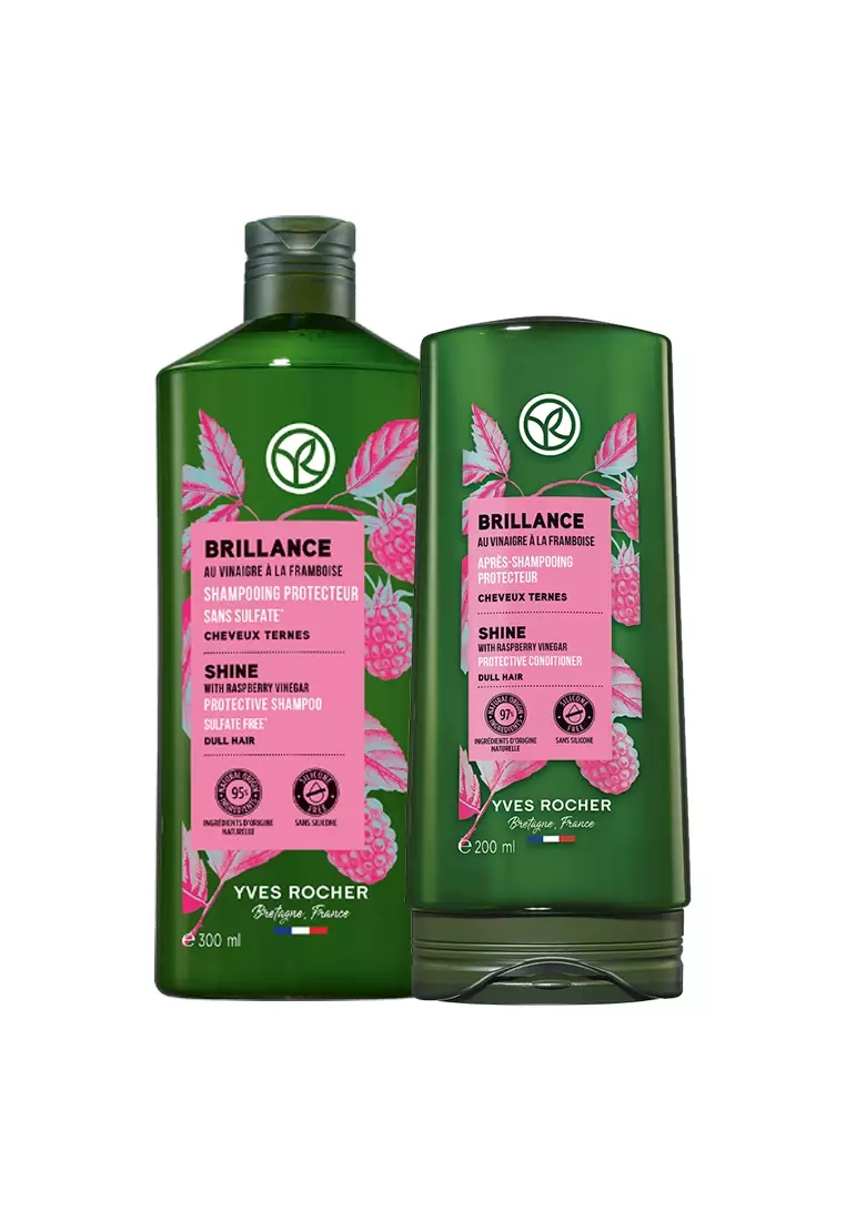 Shine Protective Shampoo 300ml & Conditioner 200ml for Dull Hair Original Hair Care Sulfate-Free