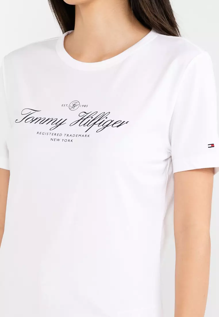 tommy hilfiger script t shirt