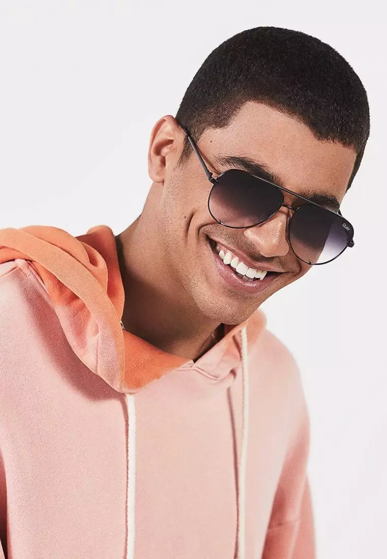 High Key Extra Large Sunglasses - Black/Fade