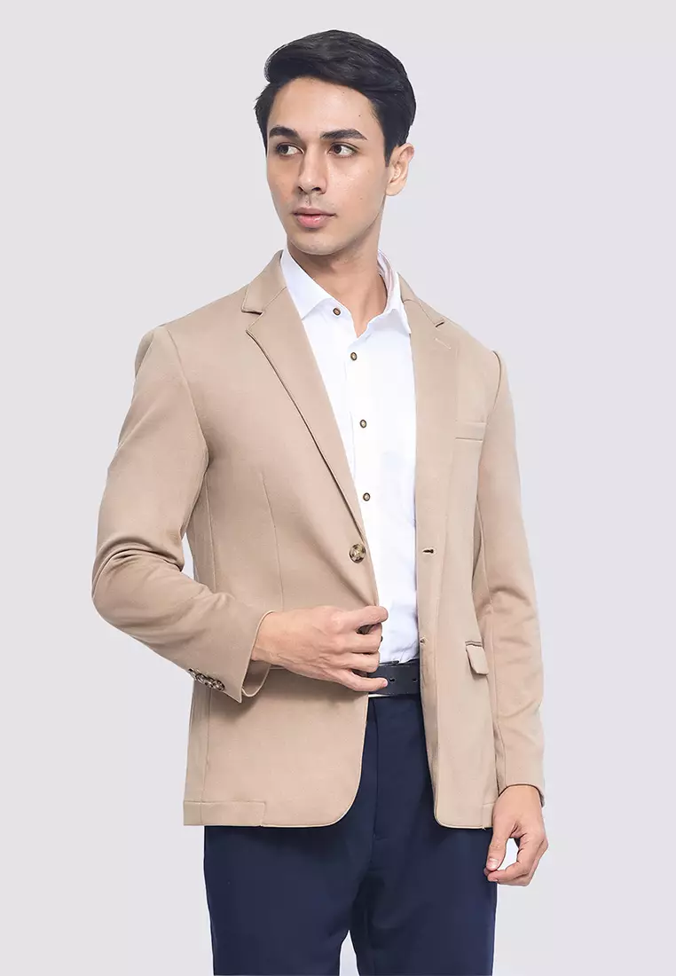 Patterned Unstructed Blazer Jacket