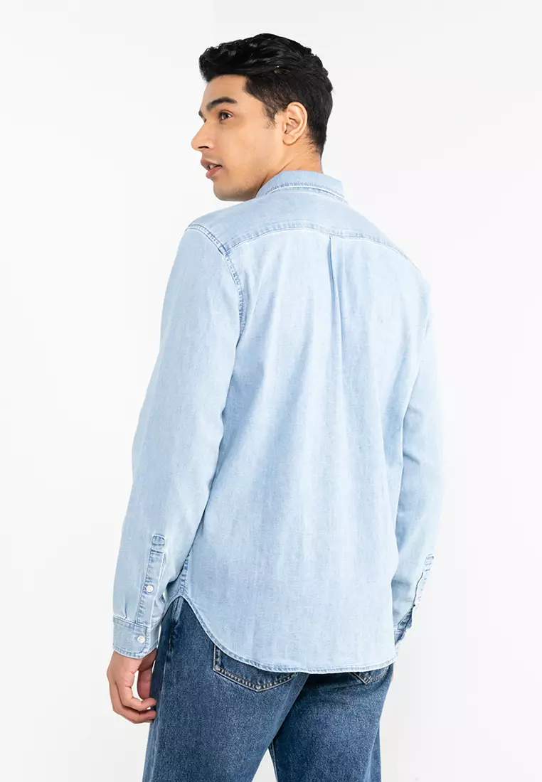 Buy Gap Pocket Denim Shirt Online | Zalora Malaysia