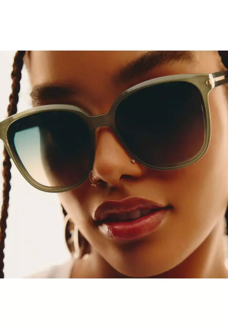 Rent Free Sunglasses - Jade/Palm Taupe