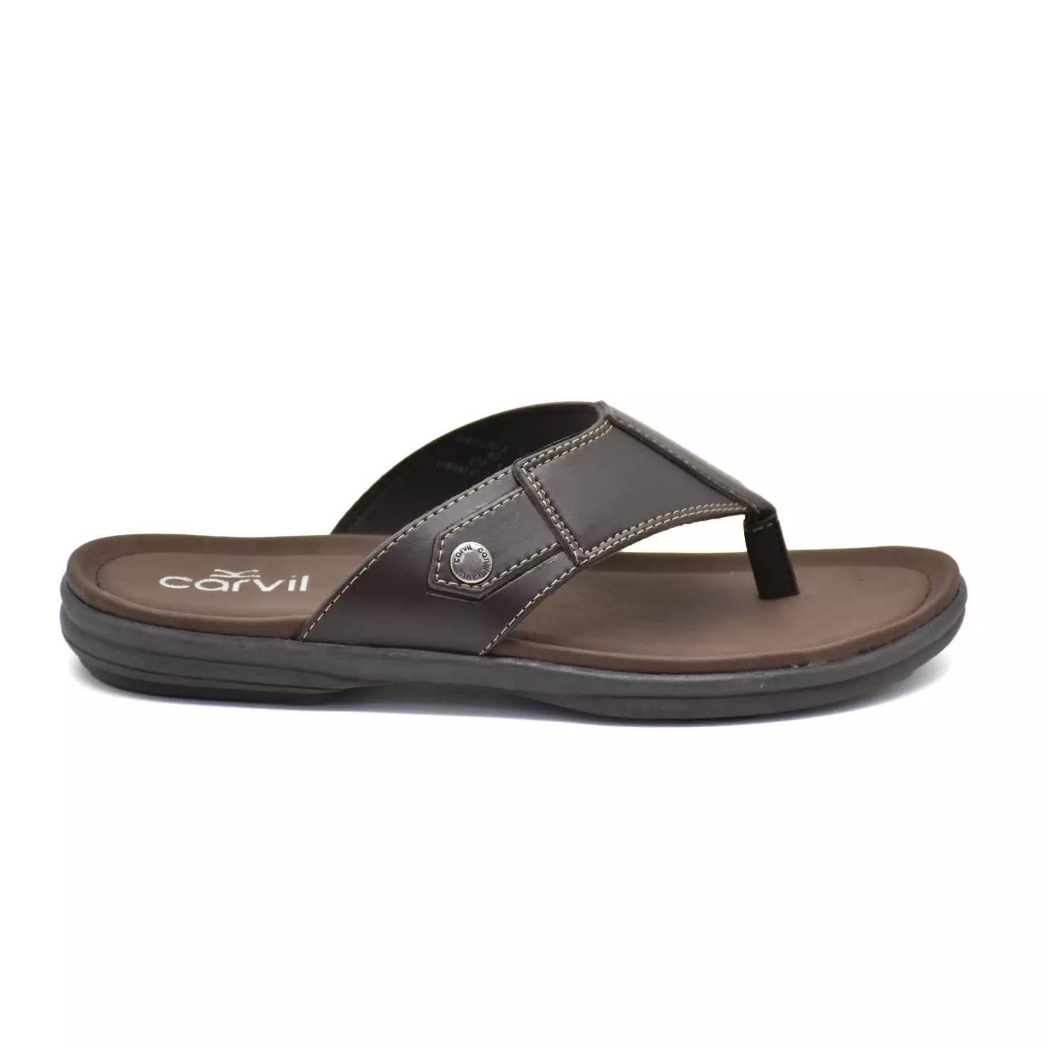 Carvil Sandal Pria Carlisle-01 M Dark Brown