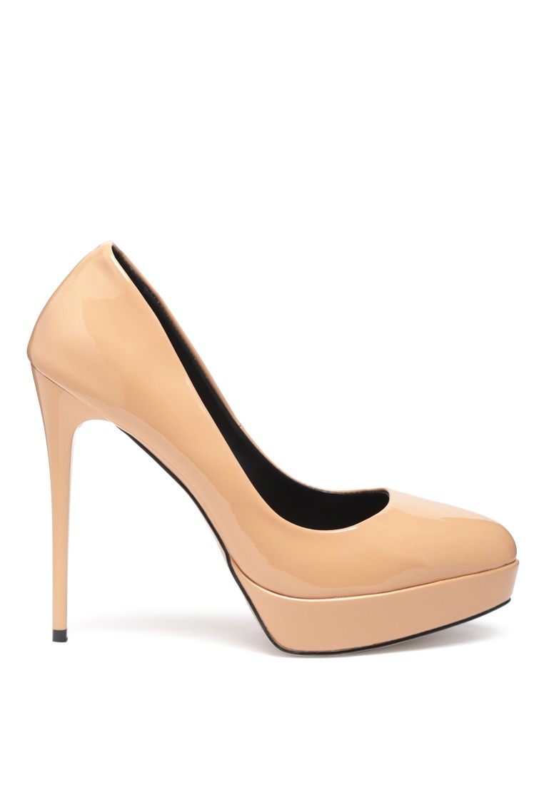 FAUSTINE High Heel Dress Shoe in latte