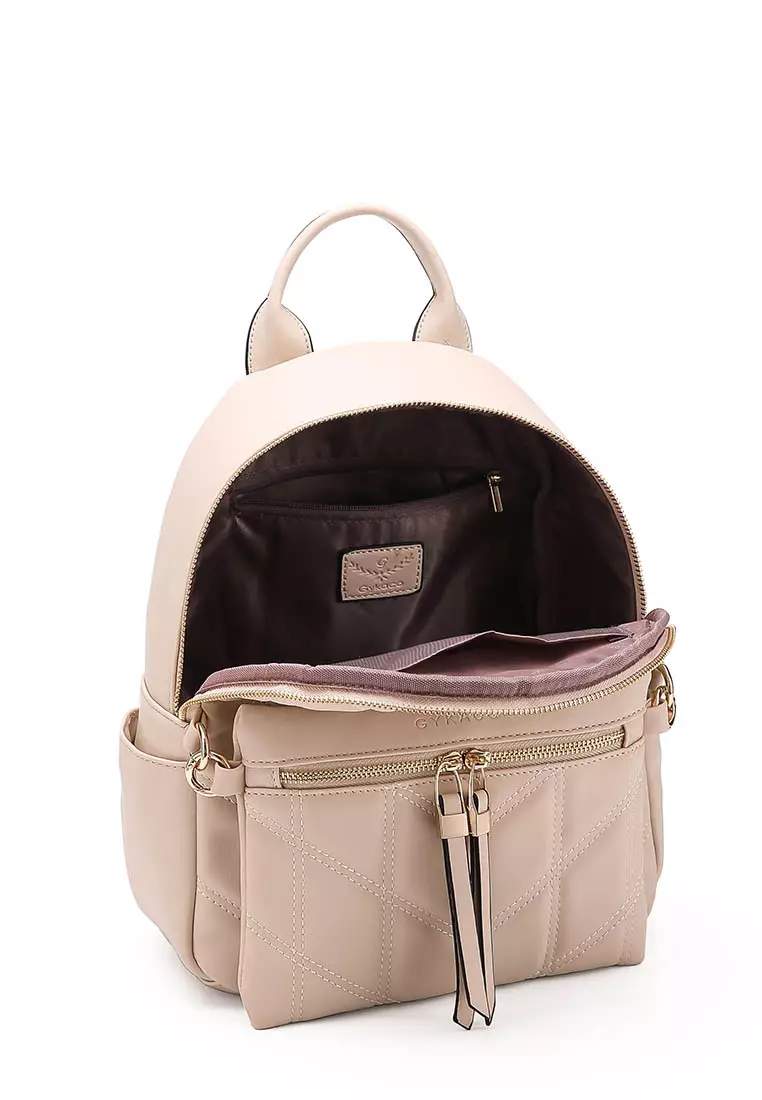 GYKACO TAKA Beige - Tas Ransel Wanita - Fashion Backpack (IMPORT)