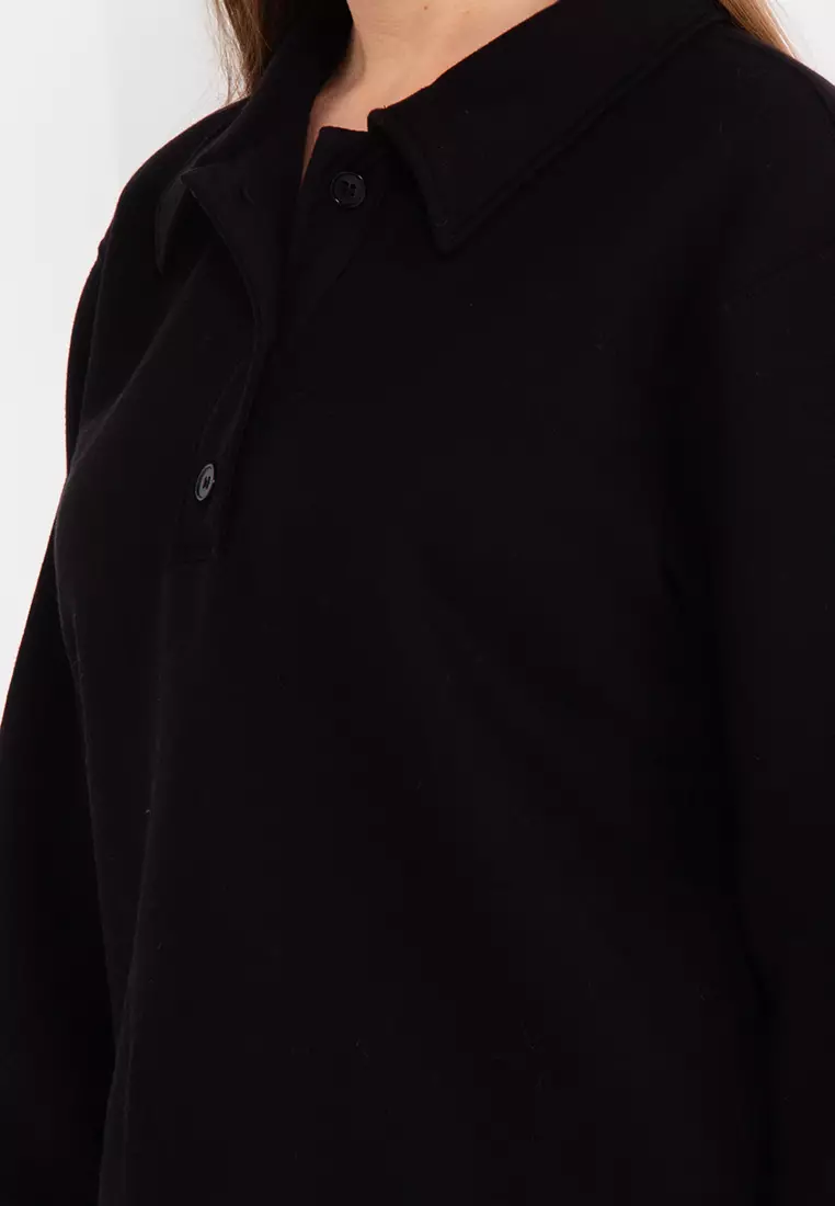 Oversized Polo Shirt Jumper