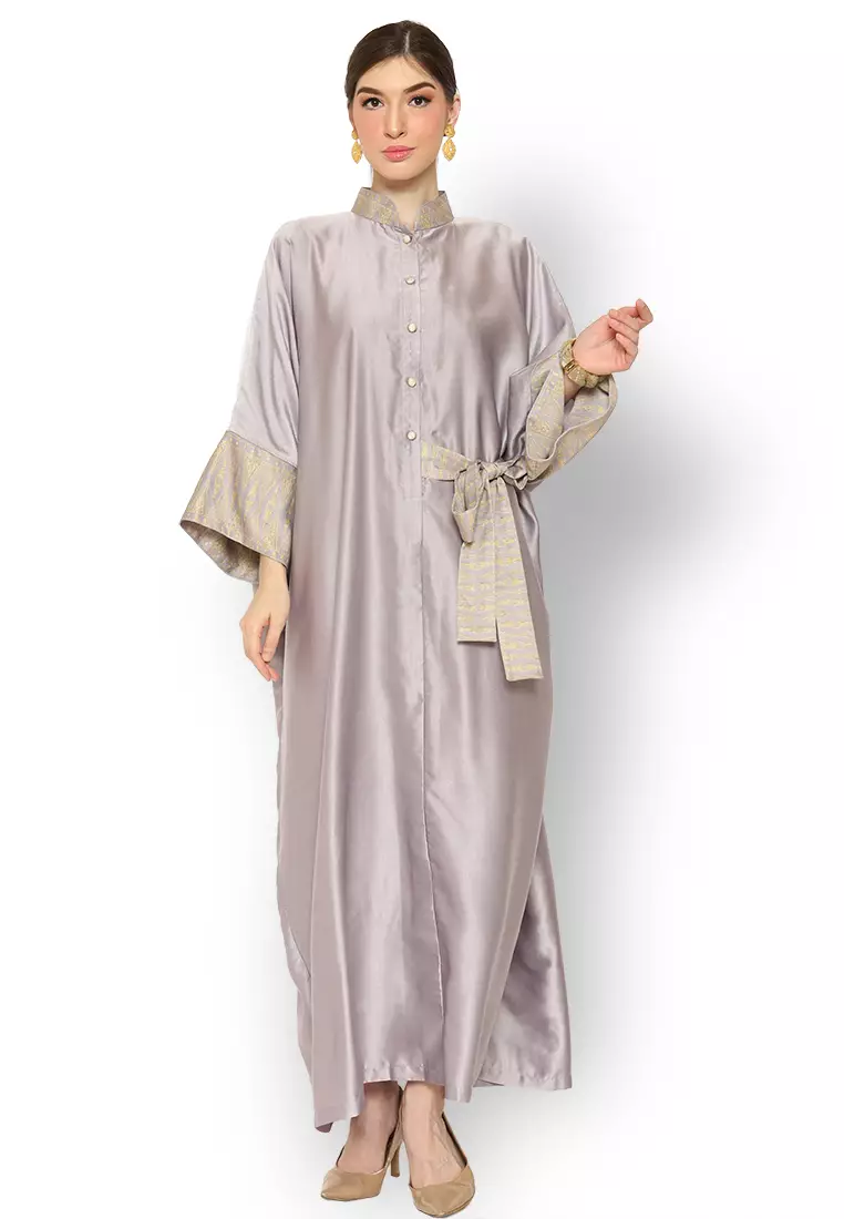 Kanzi Exclusive Long Sleeve Songket Kaftan