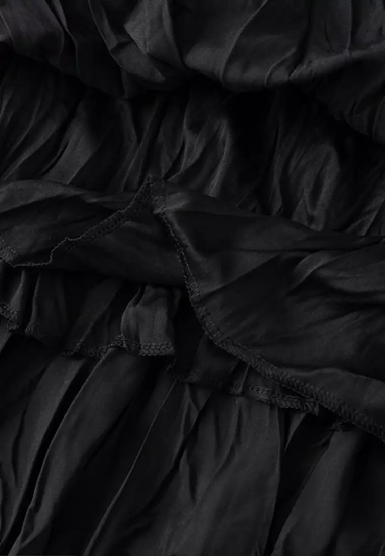 百褶A字半身長裙 AF8862