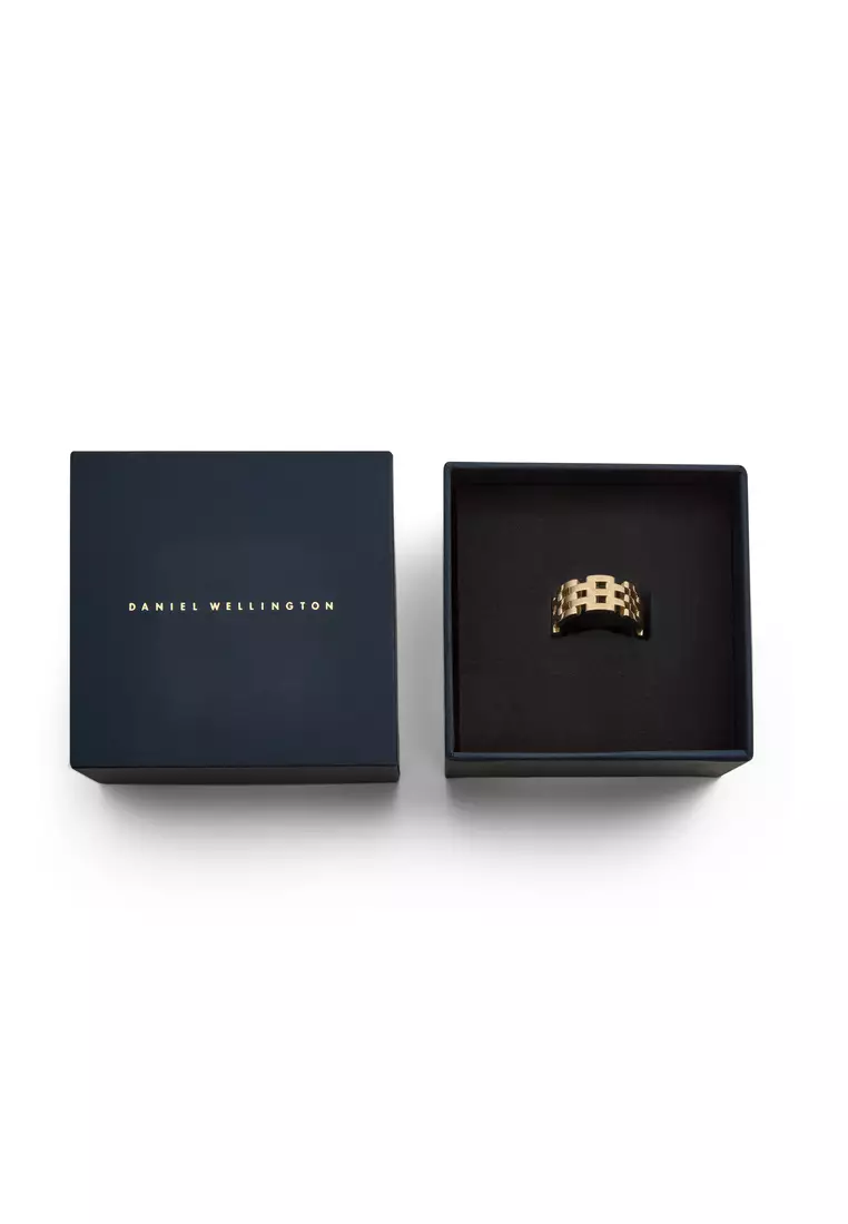 5-Link Ring Gold - Unisex Ring for women and men stainless steel Ring DW Official Authentic Original