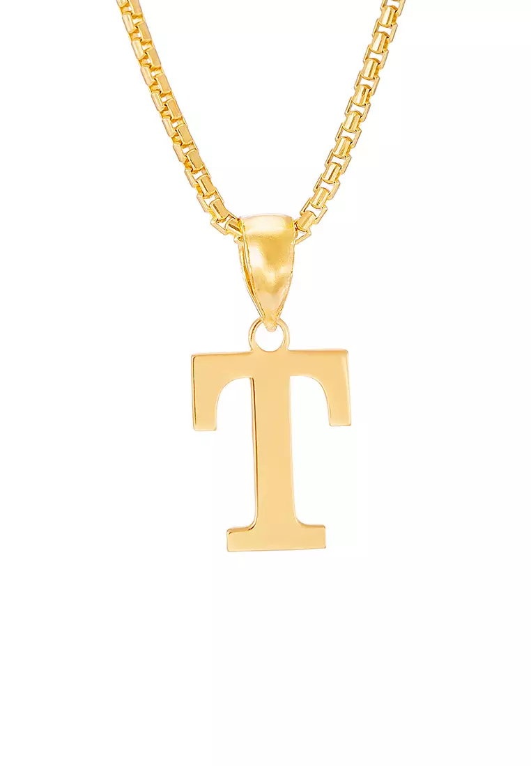HABIB 916/22K Yellow Gold Alphabet Pendant STP060723(T)
