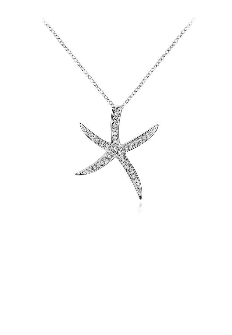 White gold clearance starfish necklace