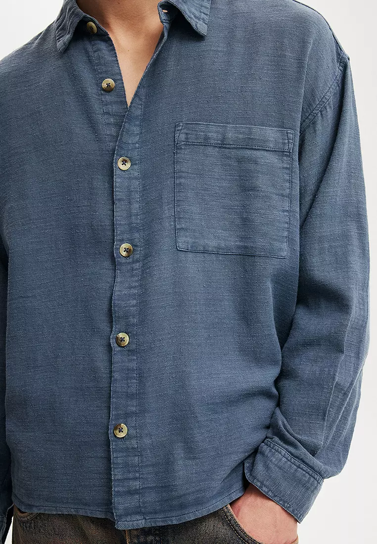 Washed Long Sleeves Shirt